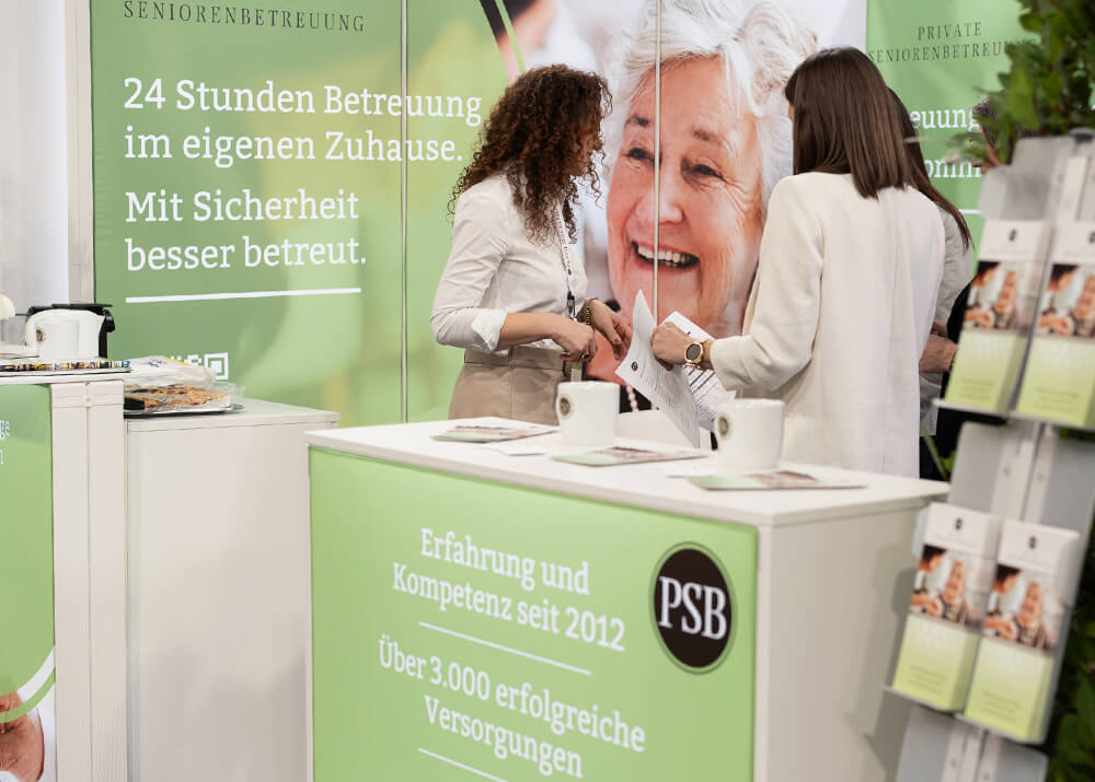 Referenz Abbildung Pixlip Messestand Firma PSB